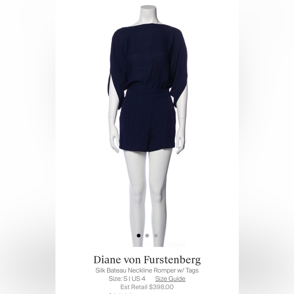 Authentic Diane von Furstenberg Silk Romper
